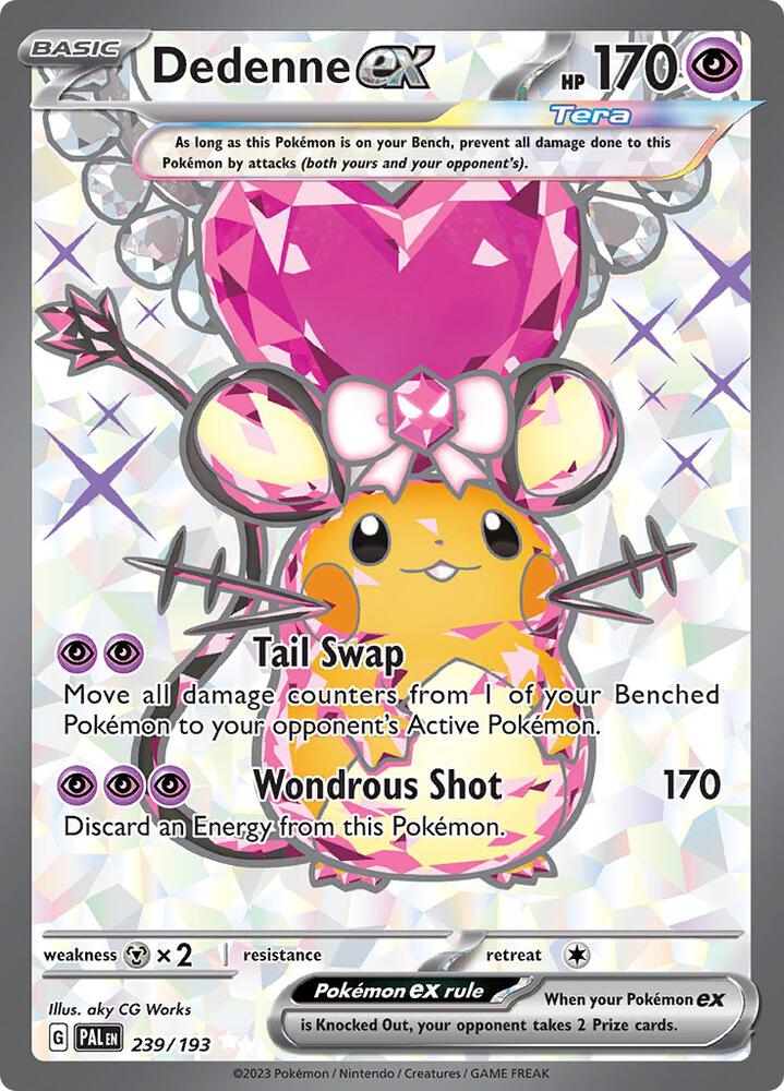 Pokemon Dedenne ex 239/193 Paldea Evolved