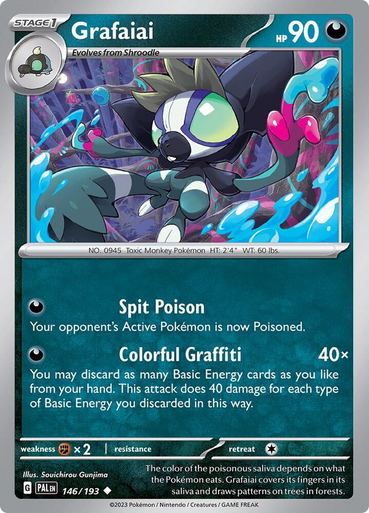 Pokemon Grafaiai 146/193 Paldea Evolved
