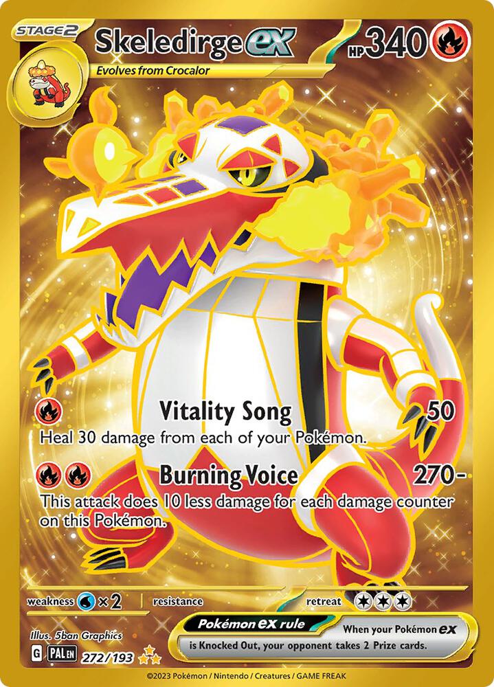 Pokemon Skeledirge ex 272/193 Paldea Evolved