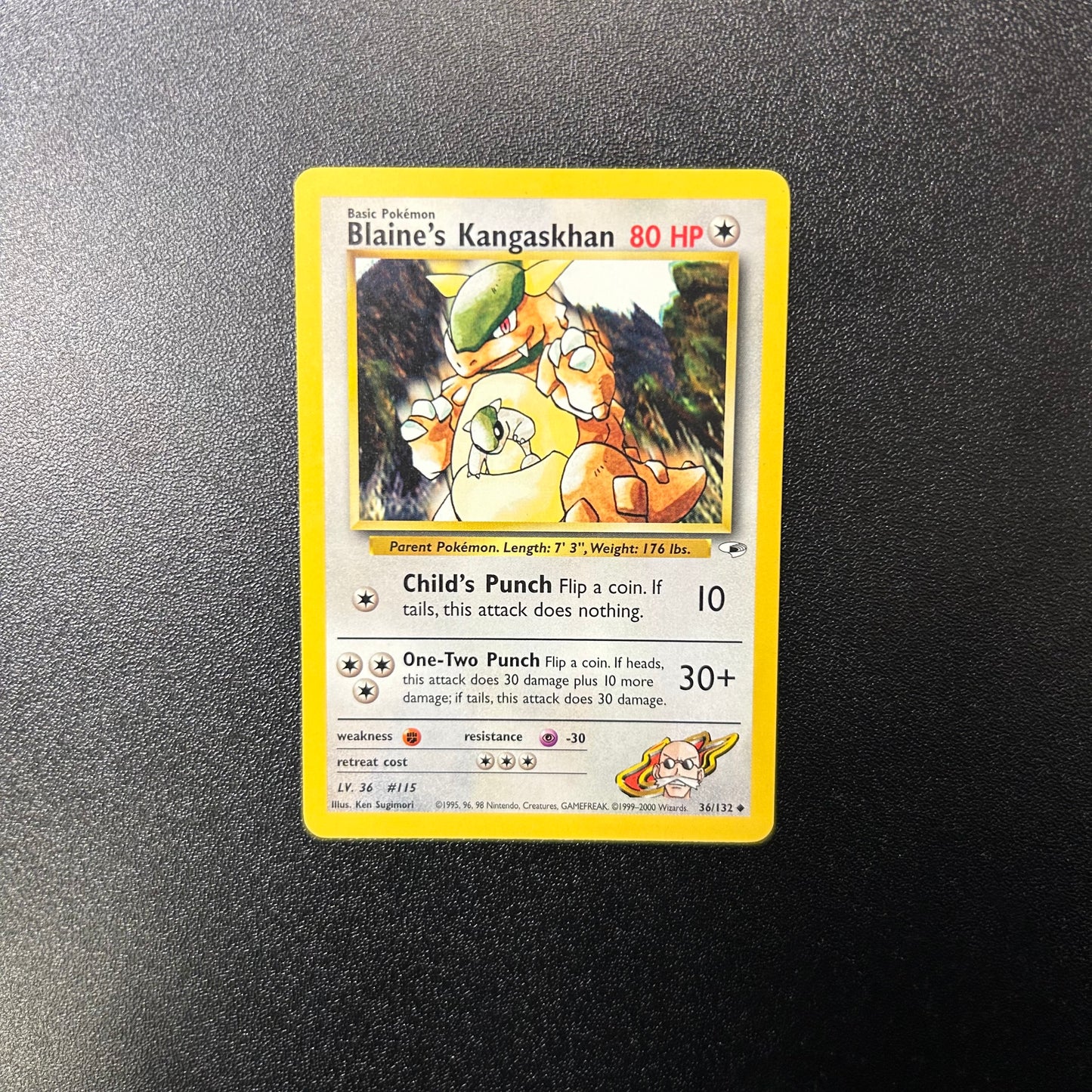 Pokemon TCG Blaine's Kangaskhan 36/132 Gym Heroes