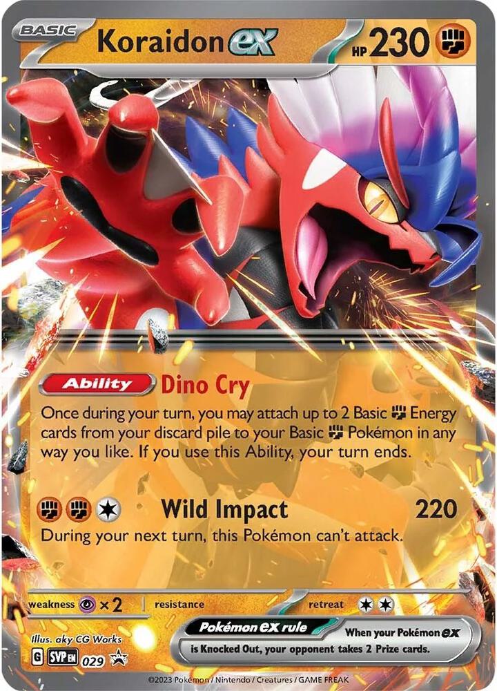 Pokemon Koraidon ex 29 SVP Black Star Promos