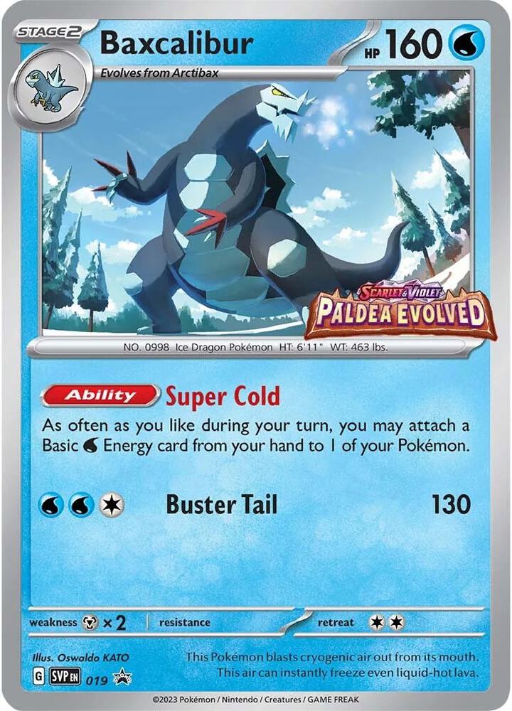 Pokemon Baxcalibur 19 SVP Black Star Promos
