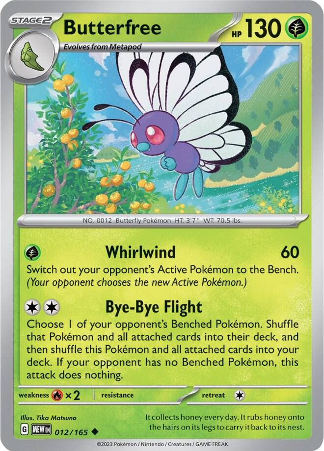 Pokemon Butterfree 12/165 151