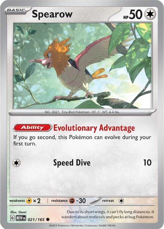 Pokemon Spearow 21/165 151
