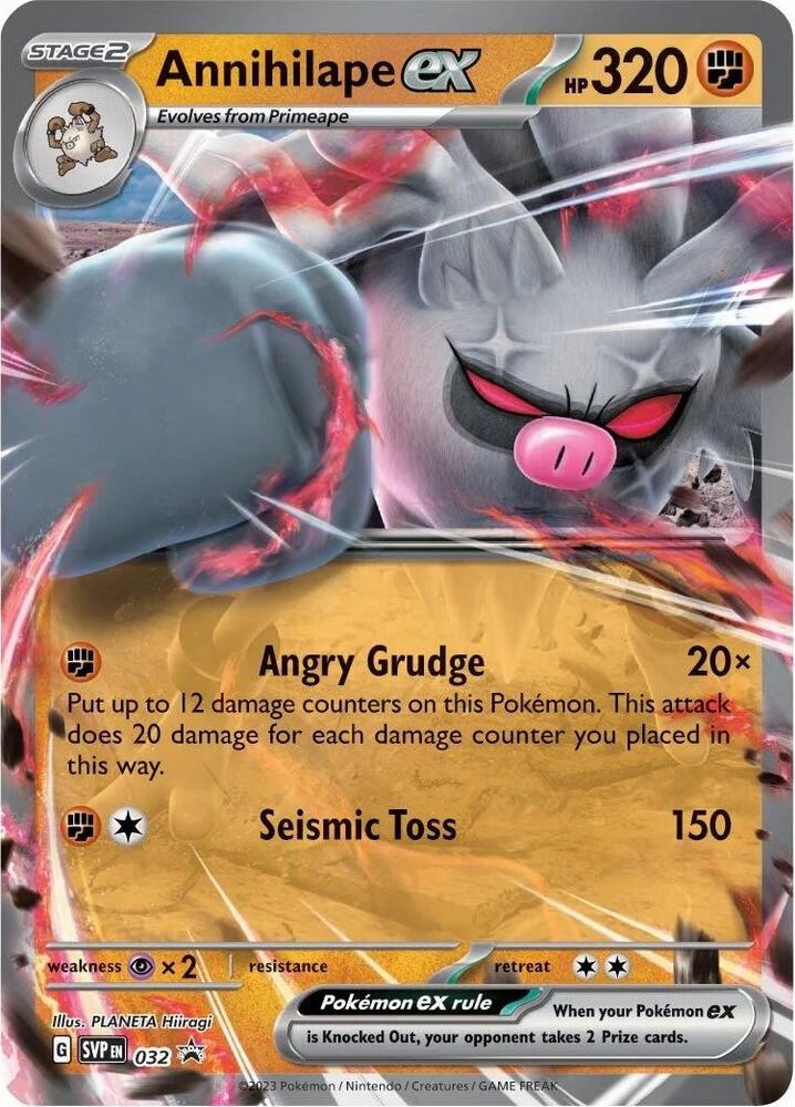 Pokemon Annihilape ex 32 SVP Black Star Promos