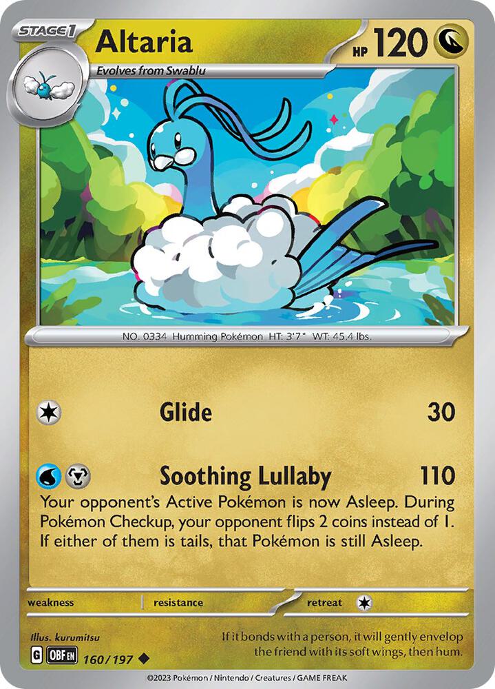 Pokemon Altaria 160/197 Obsidian Flames