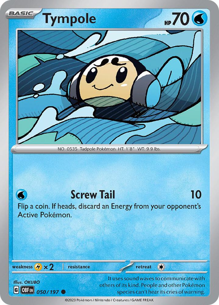 Pokemon Tympole 50/197 Obsidian Flames