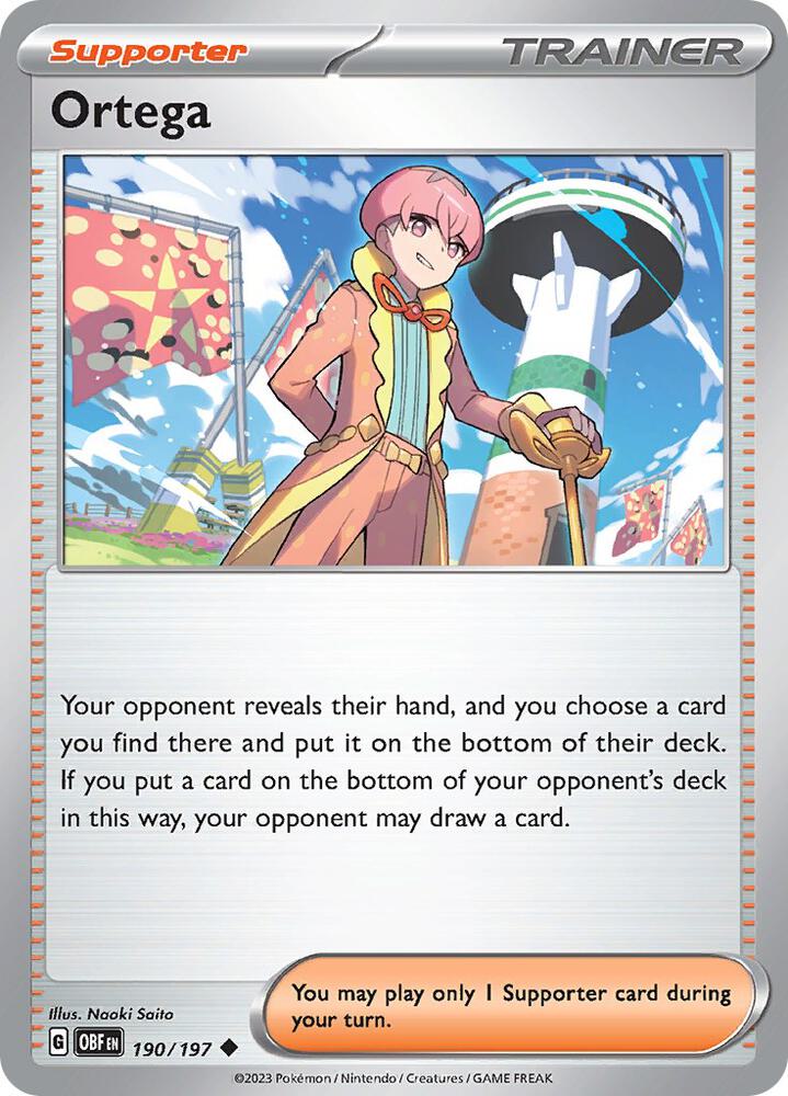 Pokemon Ortega 190/197 Obsidian Flames