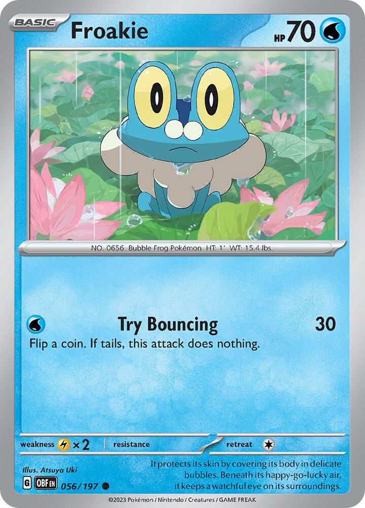 Pokemon Froakie 56/197 Obsidian Flames