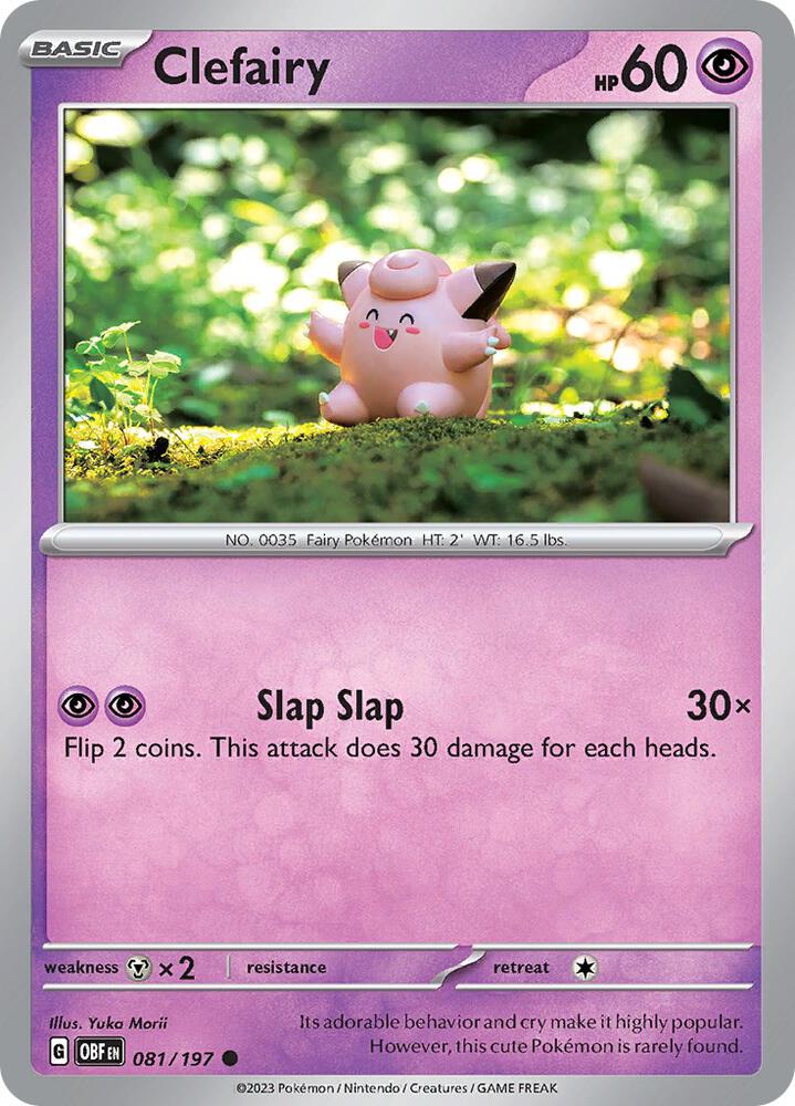 Pokemon Clefairy 81/197 Obsidian Flames