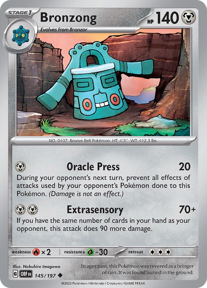 Pokemon Bronzong 145/197 Obsidian Flames