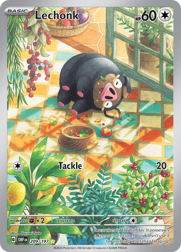 Pokemon Lechonk 209/197 Obsidian Flames