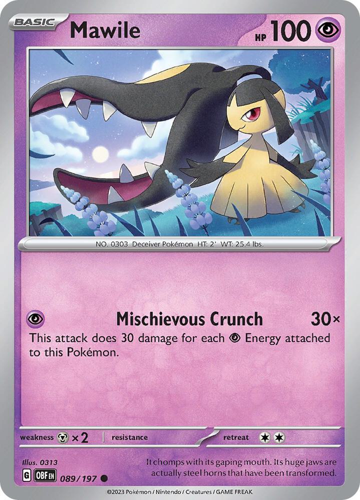 Pokemon Mawile 89/197 Obsidian Flames