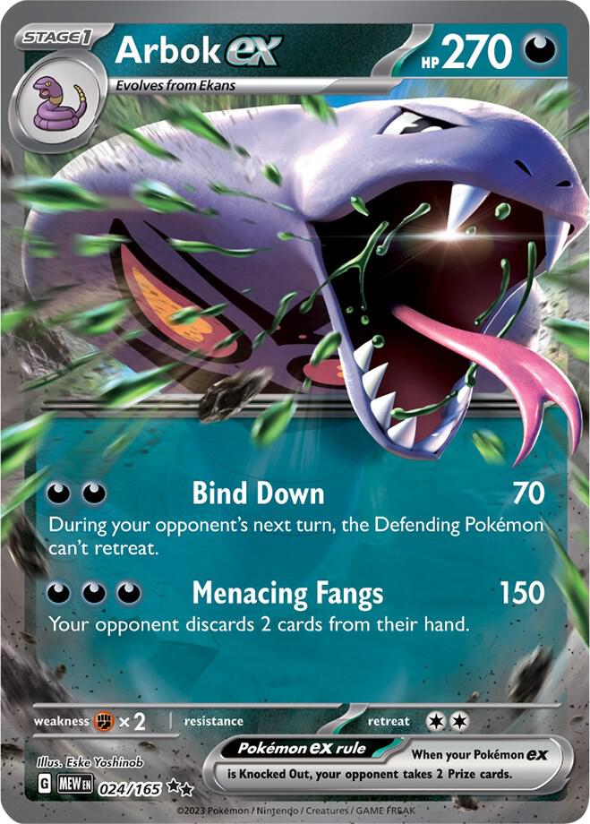 Pokemon Arbok ex 24/165 151
