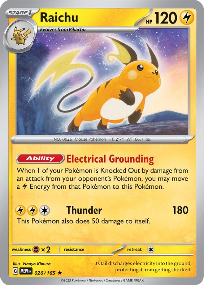 Pokemon Raichu 26/165 151