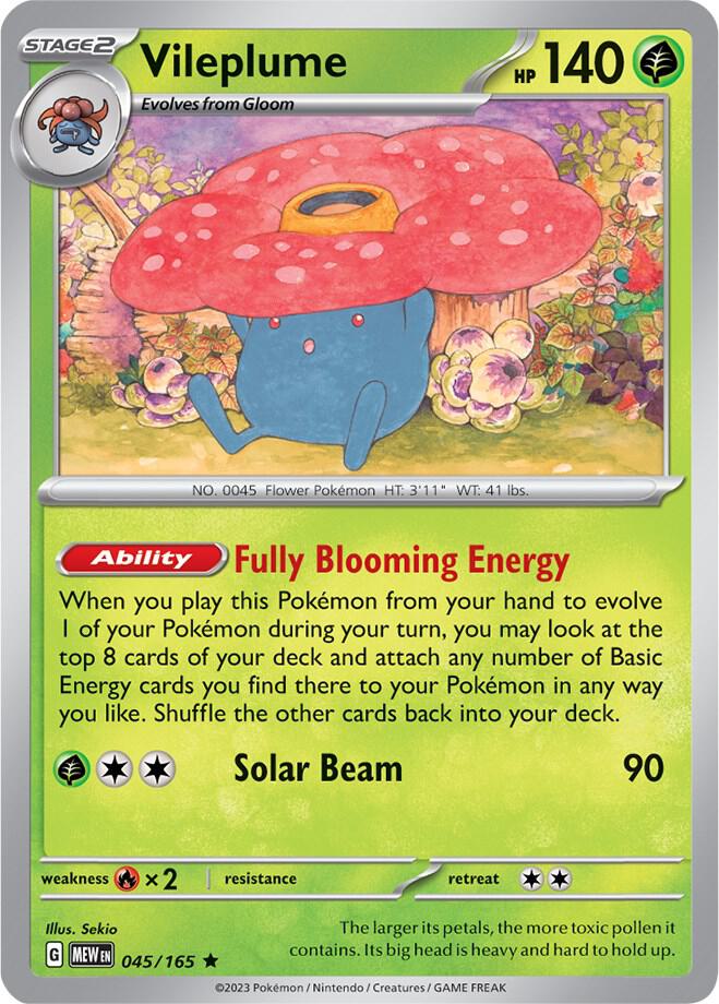 Pokemon Vileplume 45/165 151