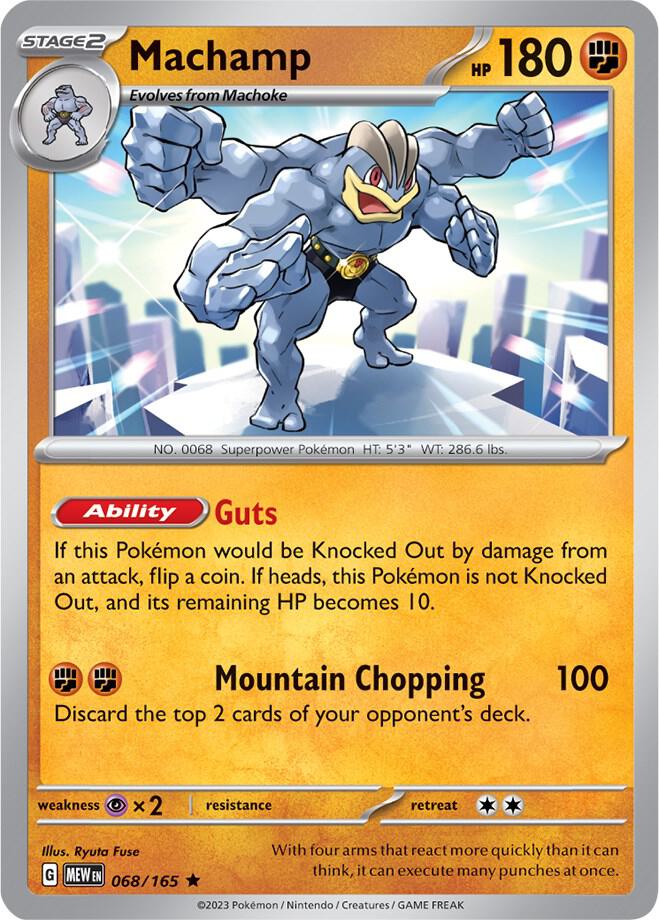 Pokemon Machamp 68/165 151
