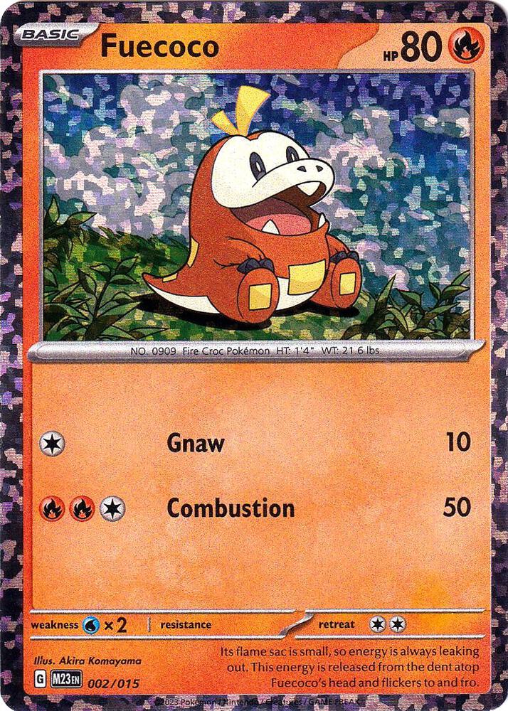 Pokemon Fuecoco 2/15 McDonald's Collection 2023