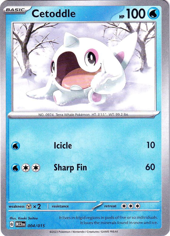 Pokemon Cetoddle 4/15 McDonald's Collection 2023