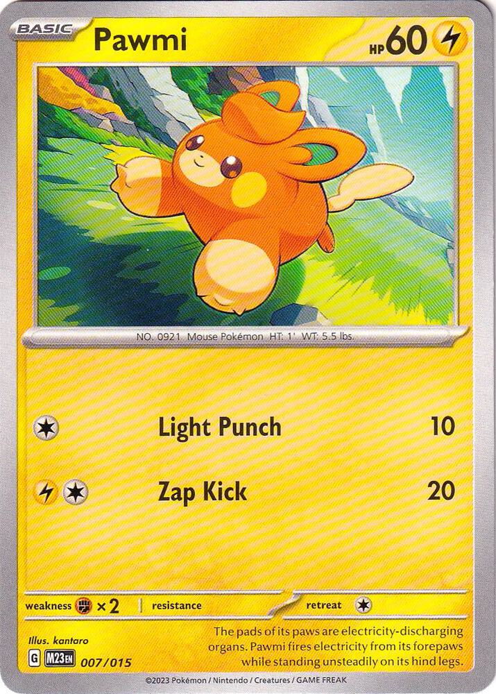 Pokemon Pawmi 7/15 McDonald's Collection 2023
