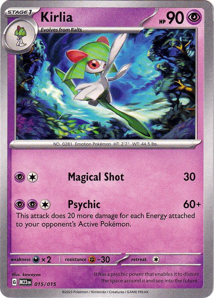 Pokemon Kirlia 15/15 McDonald's Collection 2023