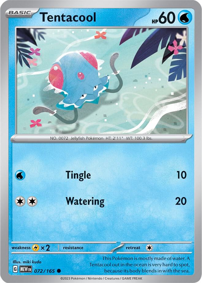 Pokemon Tentacool 72/165 151