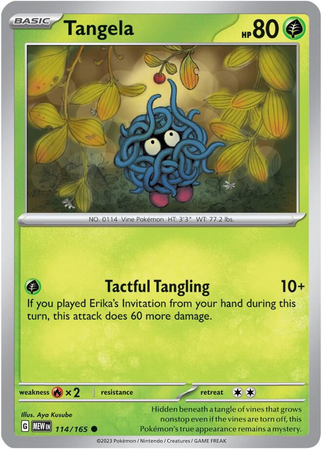 Pokemon Tangela 114/165 151