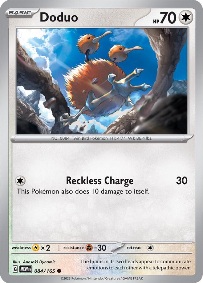Pokemon Doduo 84/165 151