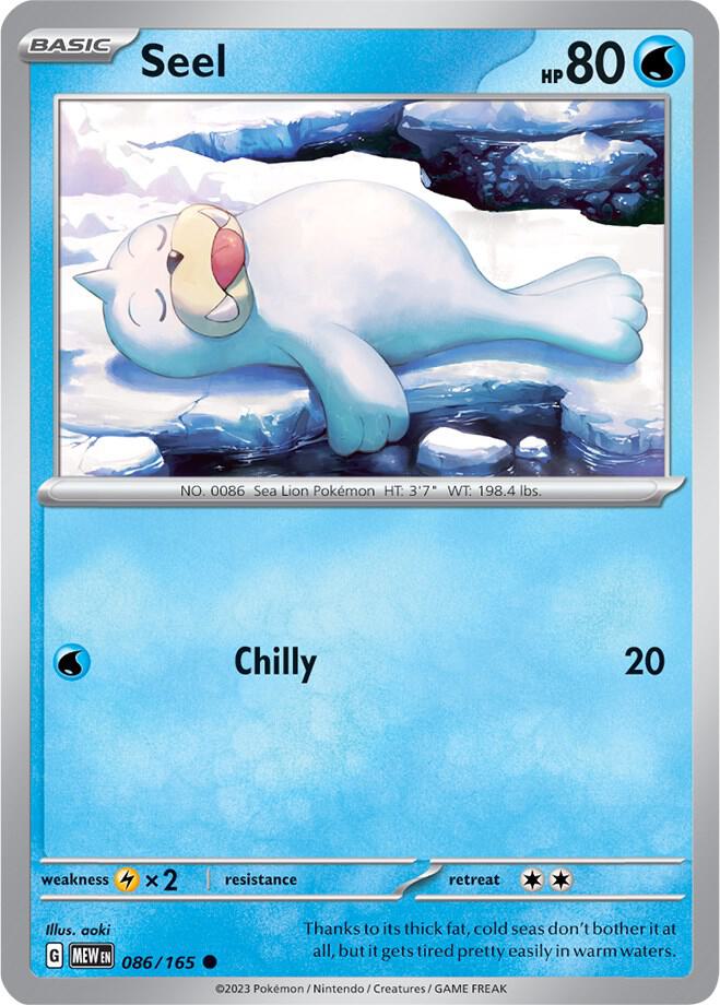 Pokemon Seel 86/165 151