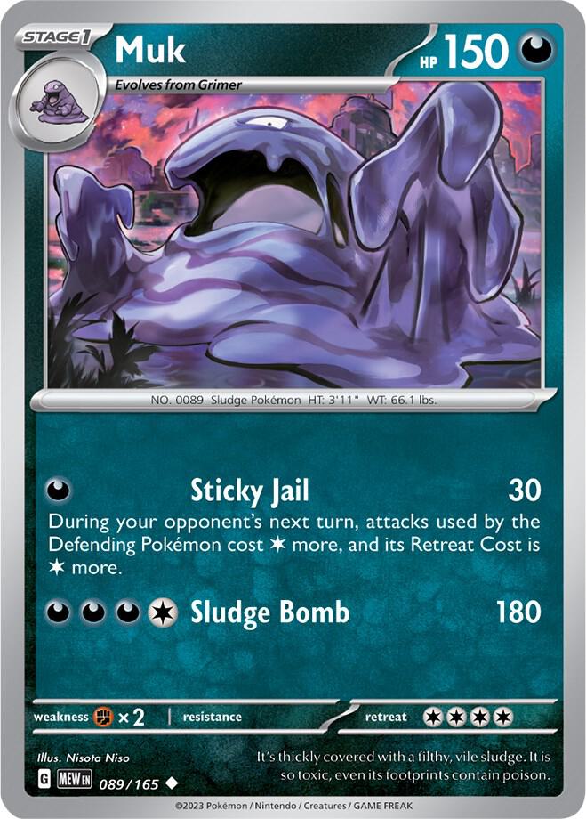 Pokemon Muk 89/165 151