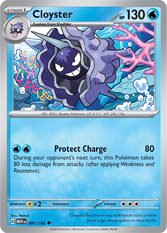 Pokemon Cloyster 91/165 151