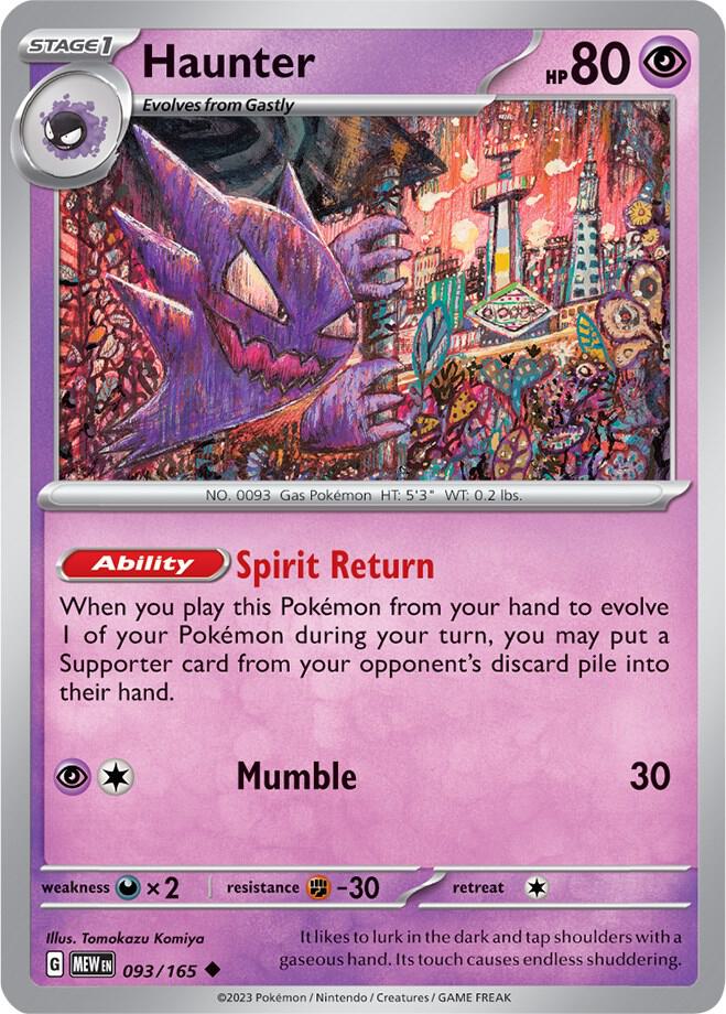 Pokemon Haunter 93/165 151