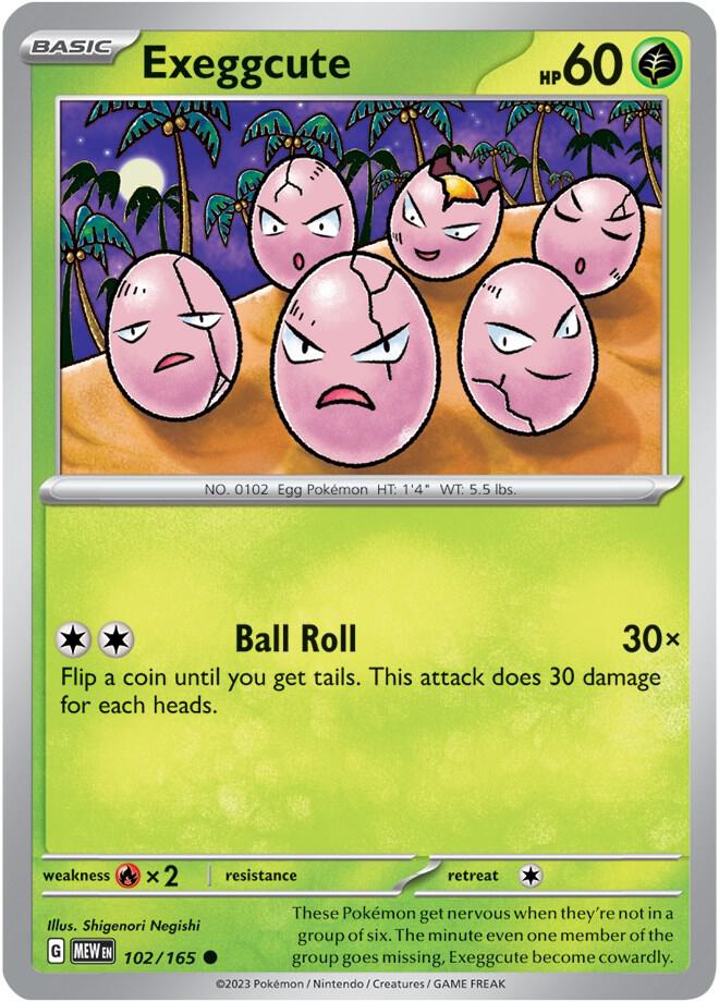 Pokemon Exeggcute 102/165 151