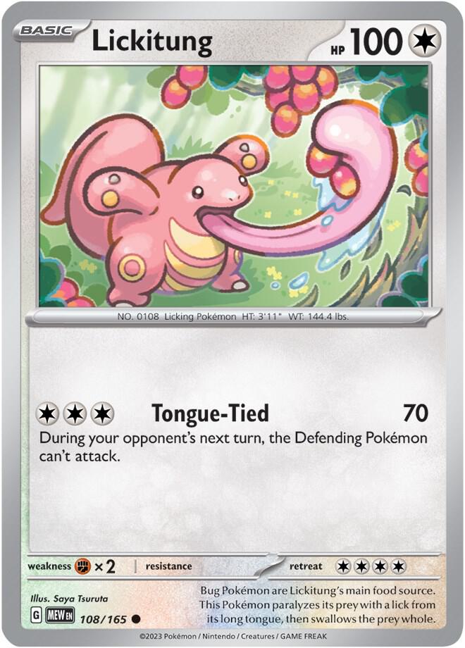 Pokemon Lickitung 108/165 151