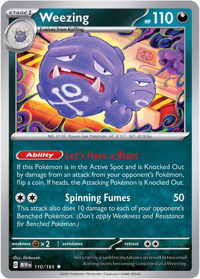 Pokemon Weezing 110/165 151