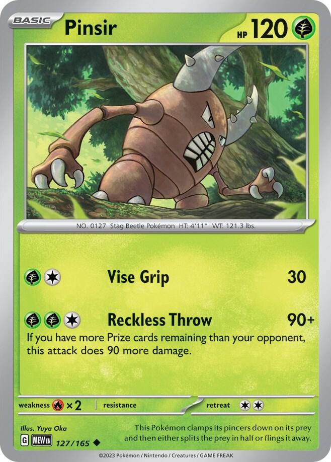 Pokemon Pinsir 127/165 151