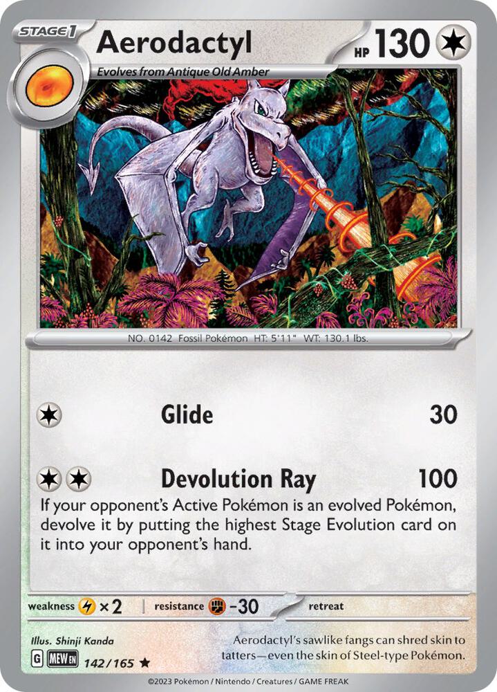 Pokemon Aerodactyl 142/165 151