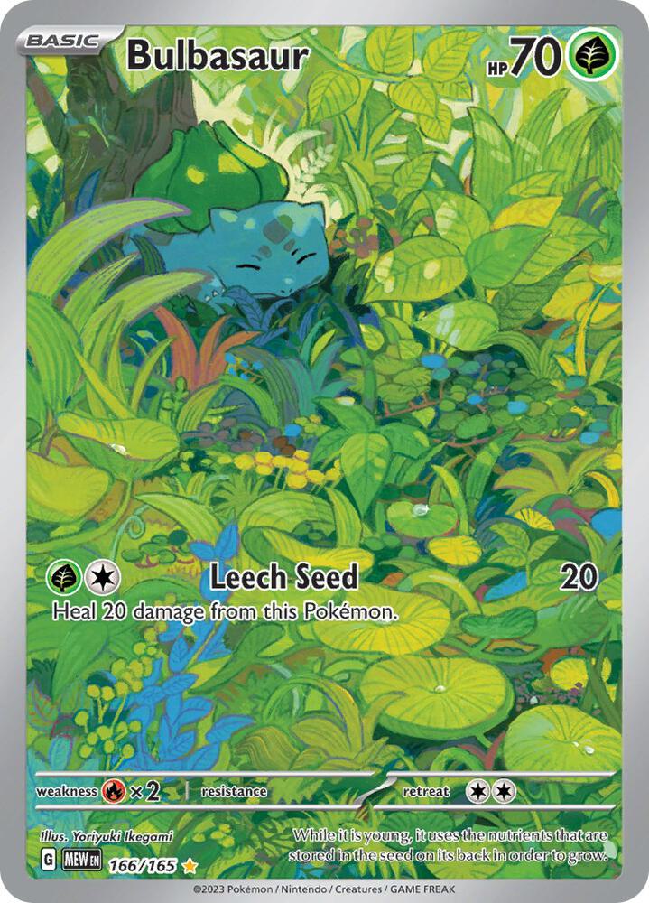 Pokemon Bulbasaur 166/165 151