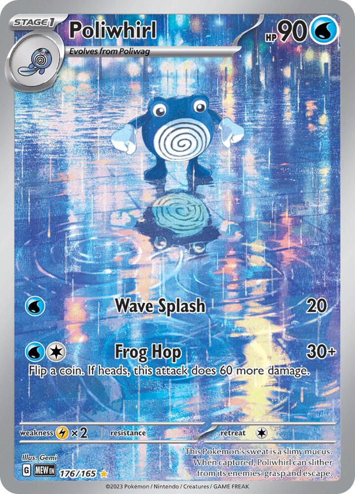 Pokemon Poliwhirl 176/165 151