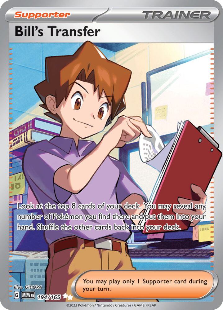 Pokemon Bill's Transfer 194/165 151