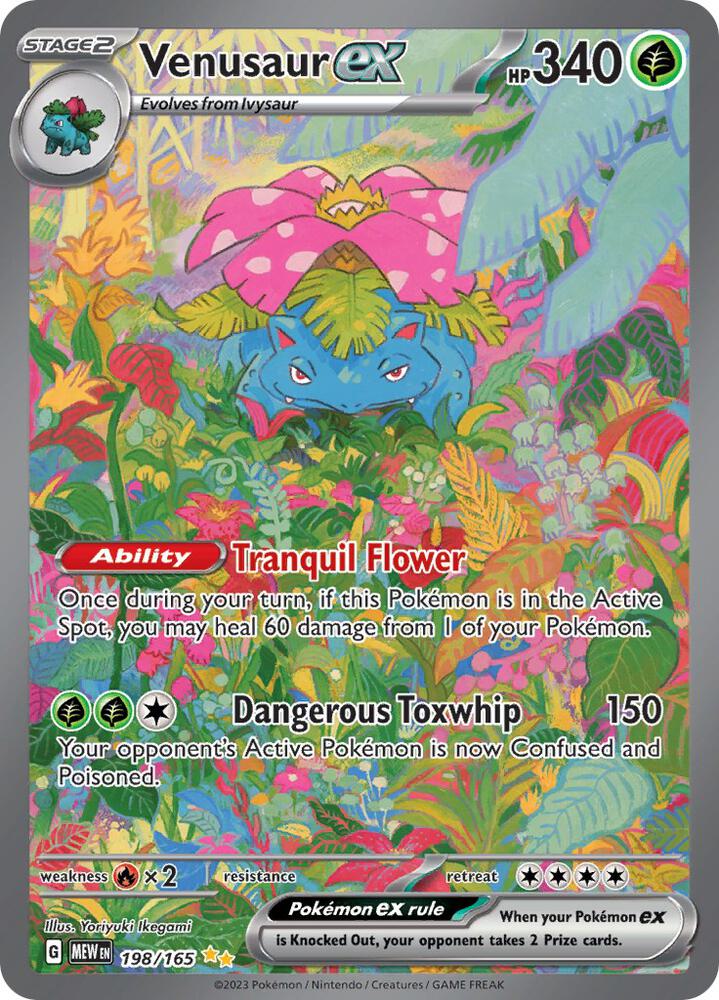 Pokemon Venusaur ex 198/165 151
