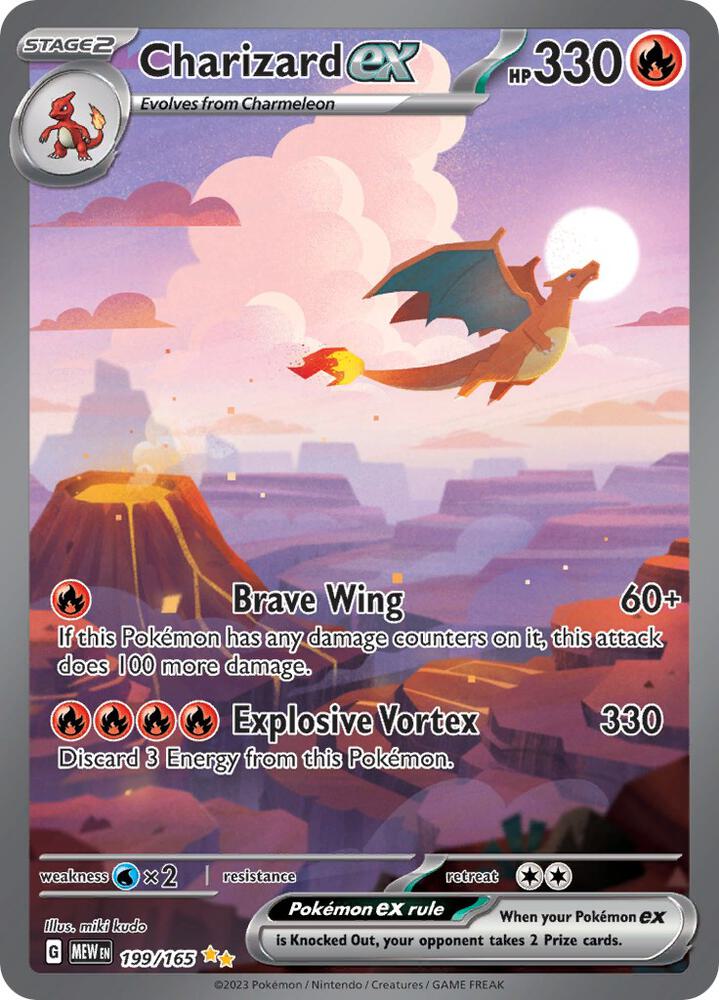 Pokemon Charizard ex 199/165 151