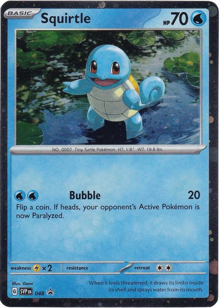 Pokemon Squirtle 48 SVP Black Star Promos