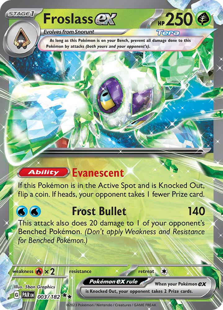 Pokemon Froslass ex 3/182 Paradox Rift