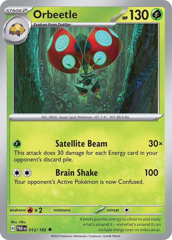 Pokemon Orbeetle 12/182 Paradox Rift