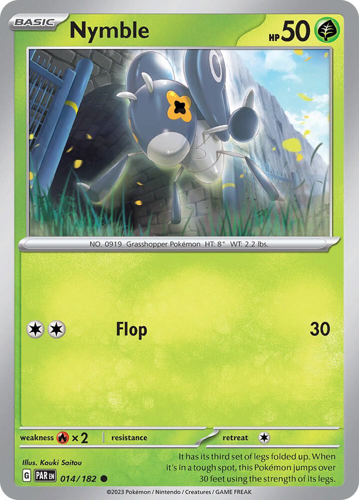 Pokemon Nymble 14/182 Paradox Rift