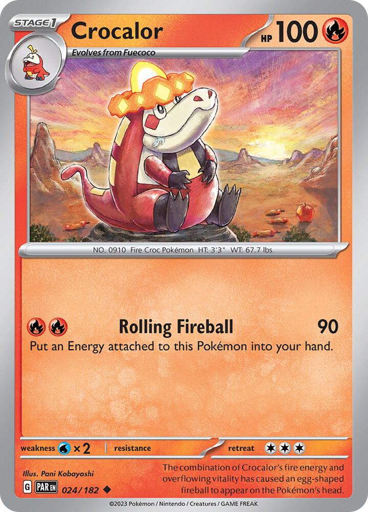 Pokemon Crocalor 24/182 Paradox Rift