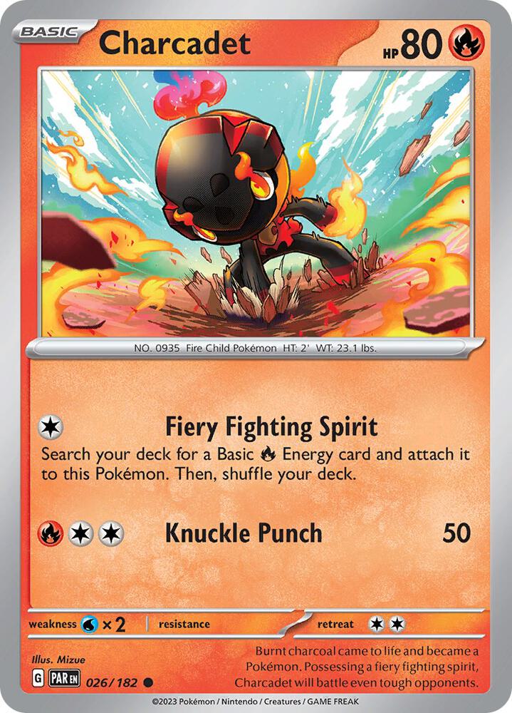 Pokemon Charcadet 26/182 Paradox Rift