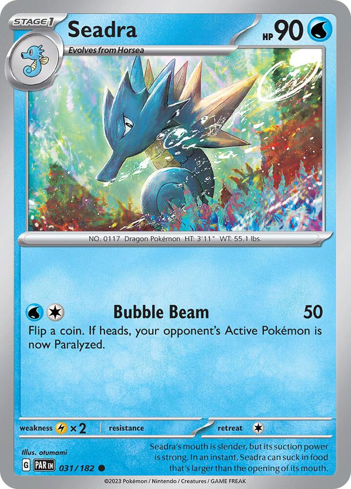 Pokemon Seadra 31/182 Paradox Rift