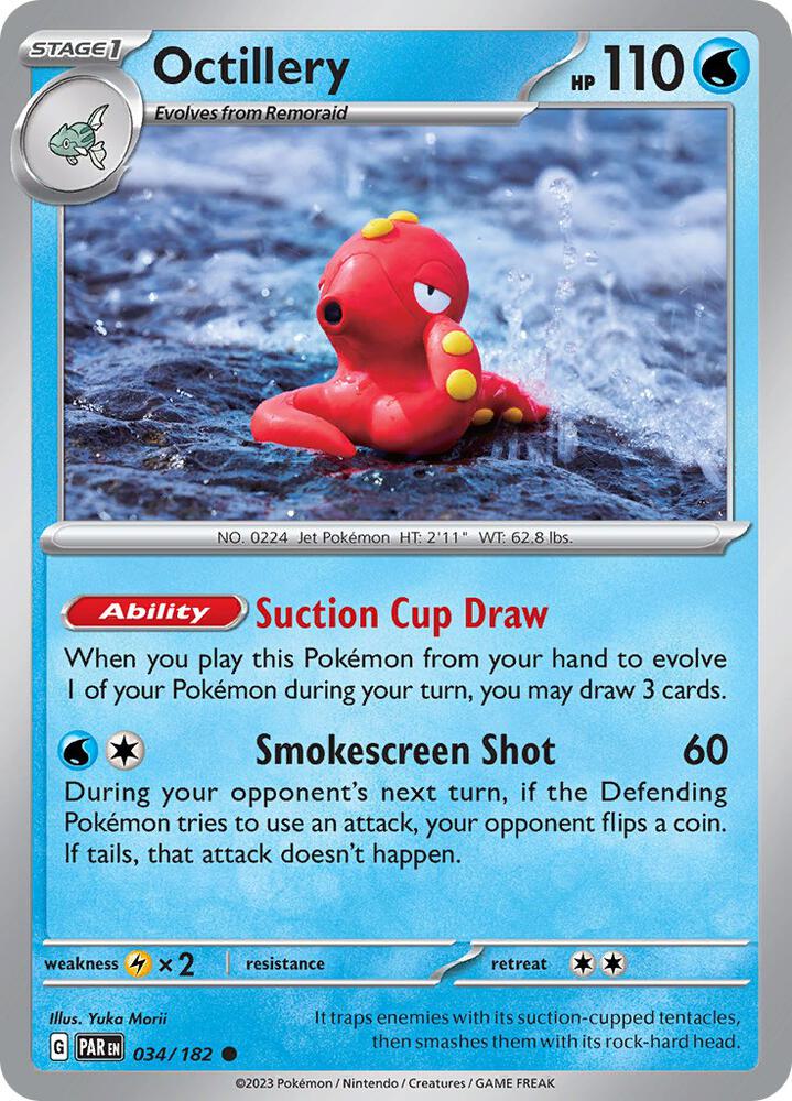 Pokemon Octillery 34/182 Paradox Rift